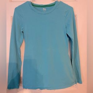 Long sleeve blue shirt by SO, size S
